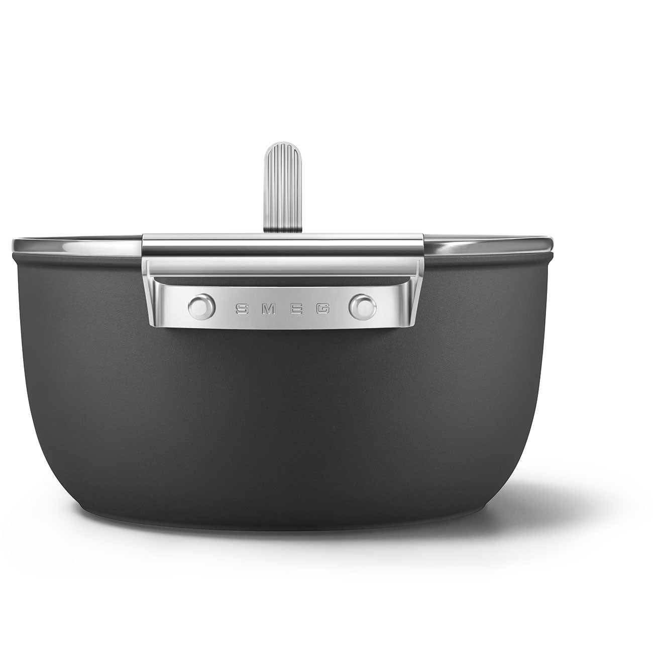 Smeg Non-stick Casserole Dish 24cm With Lid and 2 Handles